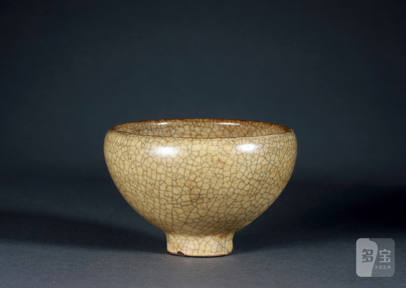 明 哥釉敛口莲子杯 - 图2